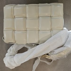 Unbranded Woven designer BV style clutch or shoulder bag